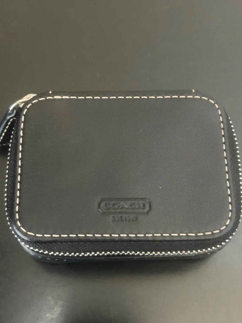 Coach Leather Black Pill Case. Vintage.